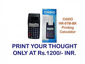 UNBOXING CASIO HR-8TM-BK PRINTING CALCULATOR AND REVIEW II PRINT YOUR CALCULATIONS II ODIA II