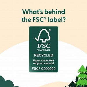 Did you know? Each FSC label tells a story about the product in your hands. Here's what's behind the FSC Recycled label. 👉 All forest-based materials in this product are 100% recycled. This helps to reduce the pressure on forests and supports a healthy future for our planet. Watch the full video to learn more about the FSC Recycled label: https://bit.ly/4eG7Msa #FSCLabels #FSCRecycled #ForestsForAllForever | Forest Stewardship Council (FSC)