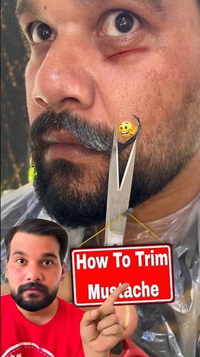 How to Trim a Mustache Perfectly: Step-by-Step Tutorial#shorts -#youtubeshorts