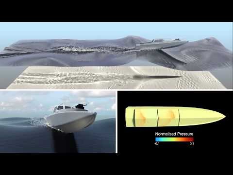 NFA Simulation of a Planing Boat in Waves