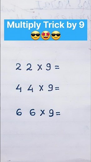 Multiplication Tricks To Make Mathematics Fun and Easy 😉 #math #multiplication
