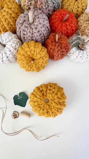 Erin || Free Crochet Patterns on Instagram: "🎃🍂✨ The One Stitch Adjustable Crochet Pumpkin is LIVE!! This fully adjustable pumpkin pattern uses just one primary stitch and any size 5 or 6 yarn!! Perfect for stocking up on fall markets or creating a beautiful pumpkin patch display in your home! 👉🏻 Head to simplymadebyerin.com or tap the link in bio to grab the FREE pattern! 🧶 @lionbrandyarn Lazy Days T&Q 🏷️ Tags & leaves @savlabot 📌 Save this post for later! 🏷️ Tag a crochet lover who’s r