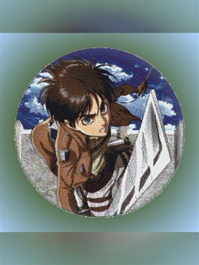 Eren Yeager 👻#minecraft #pixelart #gaming #shortsfeed #shorts #please_subscribe