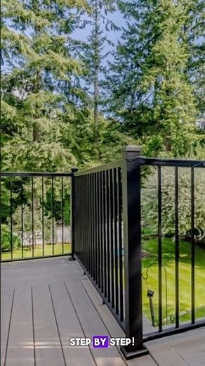 Step-by-Step Composite Deck Rail Installation – Easy Guide! #Shorts