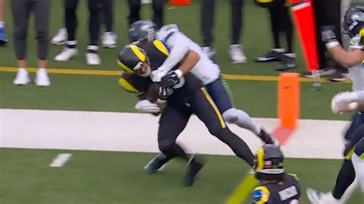 HIGHLIGHTS: Rams TE Tyler Higbee with a 23-yard catch and run against the Seahawks