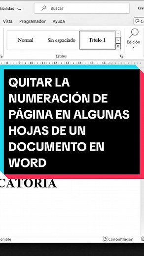 Quitar la numeración de página en Word: Tutorial