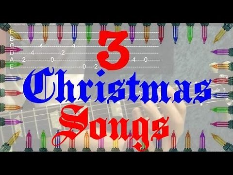 3 Christmas Songs Played as Solos - Guitar Lesson ( by BobbyCrispy )