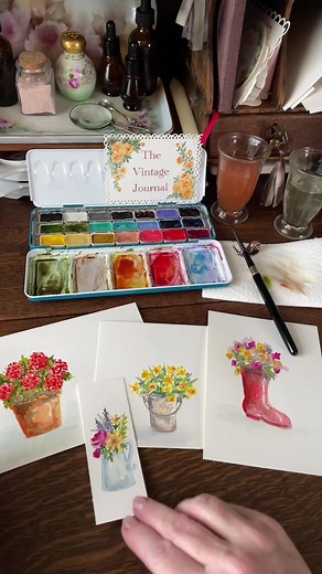 Watercolor Geranium Painting Tutorial for Beginners