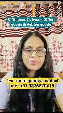 Giffen vs Veblen Goods Explained | Key Microeconomics Concept #GiffenGoods #VeblenGoods #Economics