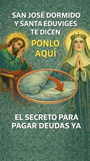 St. Eduviges and Sleeping St. Joseph Powerful prayer to get out of DIFFICULT DEBT NOW (The Secret)