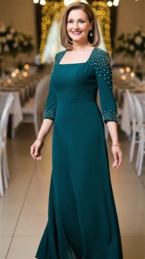 Elegant Dark Teal and Gold Mother of the Bride Dresses: Luxurious Wedding Outfits for 2026!