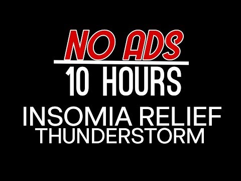 [NO ADS] 🌧 Deep Sleep in 5 Mins with Rain & Thunder | Dark Screen Thunderstorm for Insomnia Relief