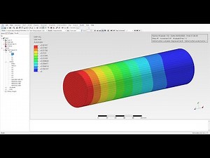 PrePoMax - Tutorial 4 - Shaft with Surface Traction Loading