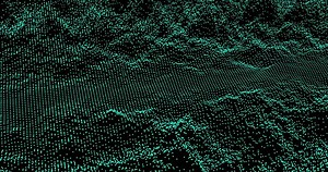 Download Abstract green partical background animation for free