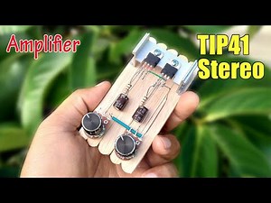 Mini Amplifier TIP41 Stereo