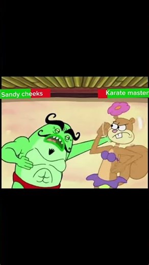 Sandy cheeks vs karate master