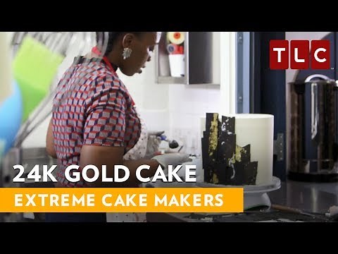 24K Gold Cake | Extreme Cake Makers