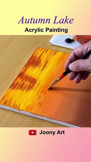 15K views · 524 reactions | Autumn Lake / Acrylic Paintinghttps://www.youtube.com/c/Joonyart You can watch the full video on my YouTube channel. Thank you#acrylicPainting #landscape #dailypaint #satisfying #oncanvas #howtopaint #stepbystep #acrylic #아크릴화 #취미미술 #easyacrylic | Joony art | Facebook