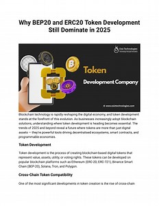 Why BEP20 and ERC20 Token Development Still Dominate in 2025 - SlideServe