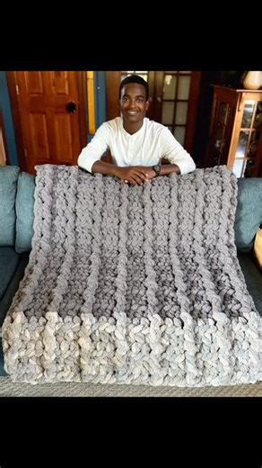 5.3K views · 1.2K reactions | Another Bulky Blanket using #7 Jumbo yarn. This requires a 25mm hook. I love the texture of this one.#jonahhands #crochet #jumboyarn #weightedblanket #crochetblanket For sale on my website: www.jonahhands.com | Jonah’s Hands | Facebook