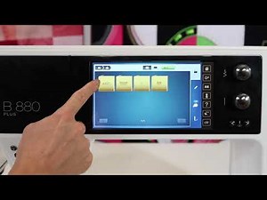 BERNINA 880 107 Combining Embroidery Designs on Screen