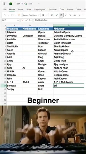 How to merge names in Excel ‼️