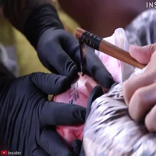 24K views · 66 reactions | In this Hawaiian tattoo tradition, the artist chooses the design for you. Keone Nunes is world-renowned for his work as a tattoo master. He practices hand-tapping tattoos.  : Insider | Terbaliki 3 | Facebook