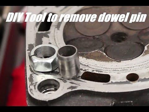 How to remove a dowel pin