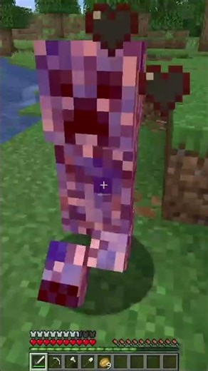 CREEPER AZUL no Minecraft 😱 Texture Pack Insana! #Shorts