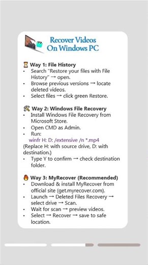 🎬 Permanently Deleted Videos? Recover Them Before It’s Too Late!#videorecovery #filerecovery