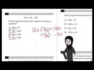 Sat practice test 9 Question 2 module 1 Mathematics