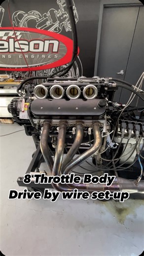 Tom Nelson on Instagram: "I love a good 8-stack setup. Once synced and properly tuned, the intake response is ridiculous and super smooth to drive. This Harrop intake is especially cool in how it uses one factory GM electronic drive-by-wire motor to control its elaborate linkage system for all eight throttles. #NelsonRacingEngines"