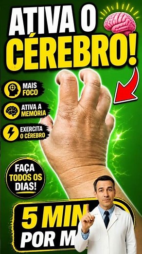 Ative seu cérebro em 5 minutos! 🧠 Exercício simples que funciona #saude #memoria #shorts #dicas