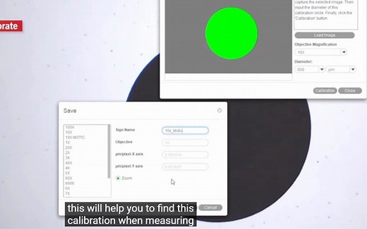 Motic显微镜拍照软件MOTIC Images Plus 3.0版图像校准教程