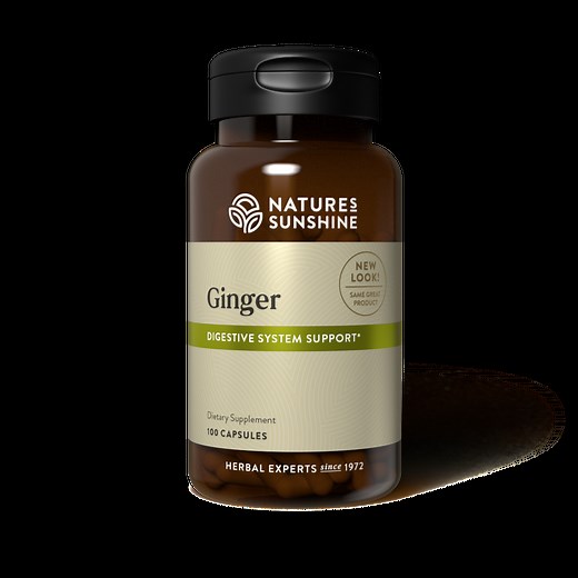 Digestion Vitamins Ginger Capsules | Nature's Sunshine