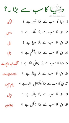 دلچسپ معلومات | Amazing & Surprising Facts in Urdu