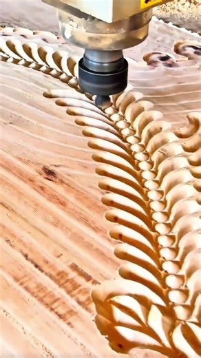 Carving Intricate Floral Patterns into a Solid Wood Panel Using a High Precision CNC Router