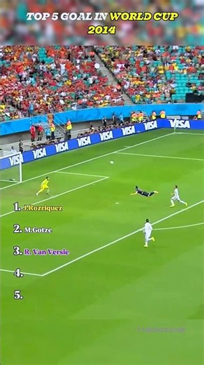 Top 5 Amazing Goals from the 2014 FIFA World Cup