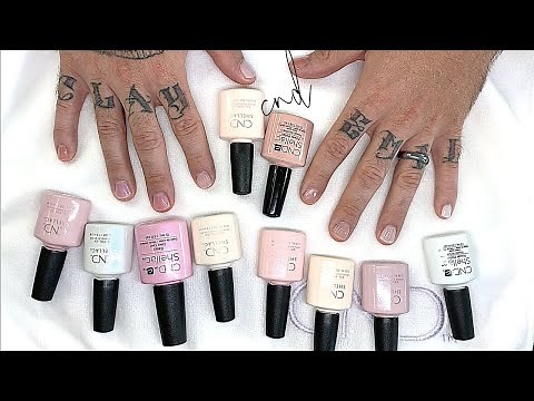 CND Shellac | Sheer & Semi Sheer Shades [LIVE SWATCH ON REAL NAILS]