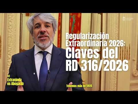 #ImmigrationIsLawyers Emilio Ramírez, ICAM deputy, before Royal Decree 316/2026,