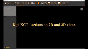 Digi XCT tutorial - actions on the 2D and 3D views