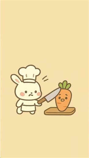 Kawaii Samurai Chef Makes Cheesy Roasted Carrots 🍳✨ | Cute Cooking Animation