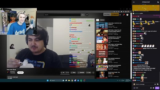 XQC看Pokelalws整XQC旧活，生吞Gfuel（能量饮料粉）