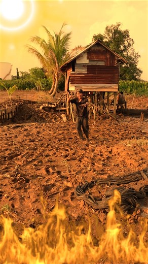 FOUND A LARGE, LIVE, DRY INVASIVE FISH IN THE RICE FIELD😲