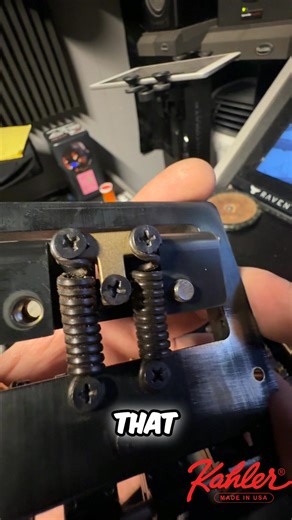 1.9K views · 34 reactions | A guitar tech always tells people that tremolo spring problems are rare. Now, they've encountered a tremolo bridge with separation near the spring mounts, indicating mechanical damage. Time to break out the replacements! Tag a guitarist who'd find this interesting. #guitar #tremolo #guitarTech #springs #guitarRepair | Kahler Guitar and Bass Bridges | Facebook