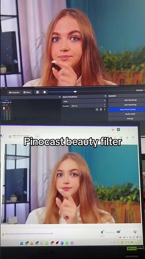How to use beauty filter on webcam #pinocast #discord #girlgamer #streamer #beauty