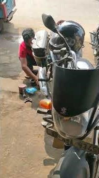 Bajaj platina rear brake shoe change&led light fetting