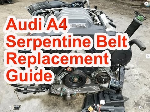 Audi A4 Serpentine Belt Replacement In Less Than 5 Minutes