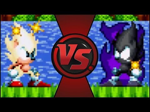 Super Sonic VS Dark Sonic
