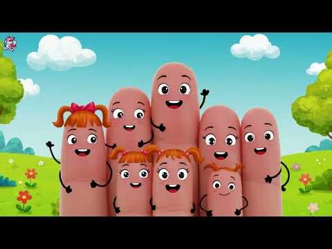 Finger Family 👨‍👩‍👧‍👦🎵 Daddy Finger, Mommy Finger Nursery Rhymes for Kids